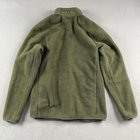 Marmot Jacket Mens Large Green Pantoll Full Zip Fleece Outdoor Hiking Pullover - Picture 12 of 12